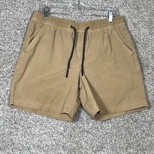 Bearbottom Shorts Men's Large Brown 7" Inseam Stretch Elastic Waist Chino